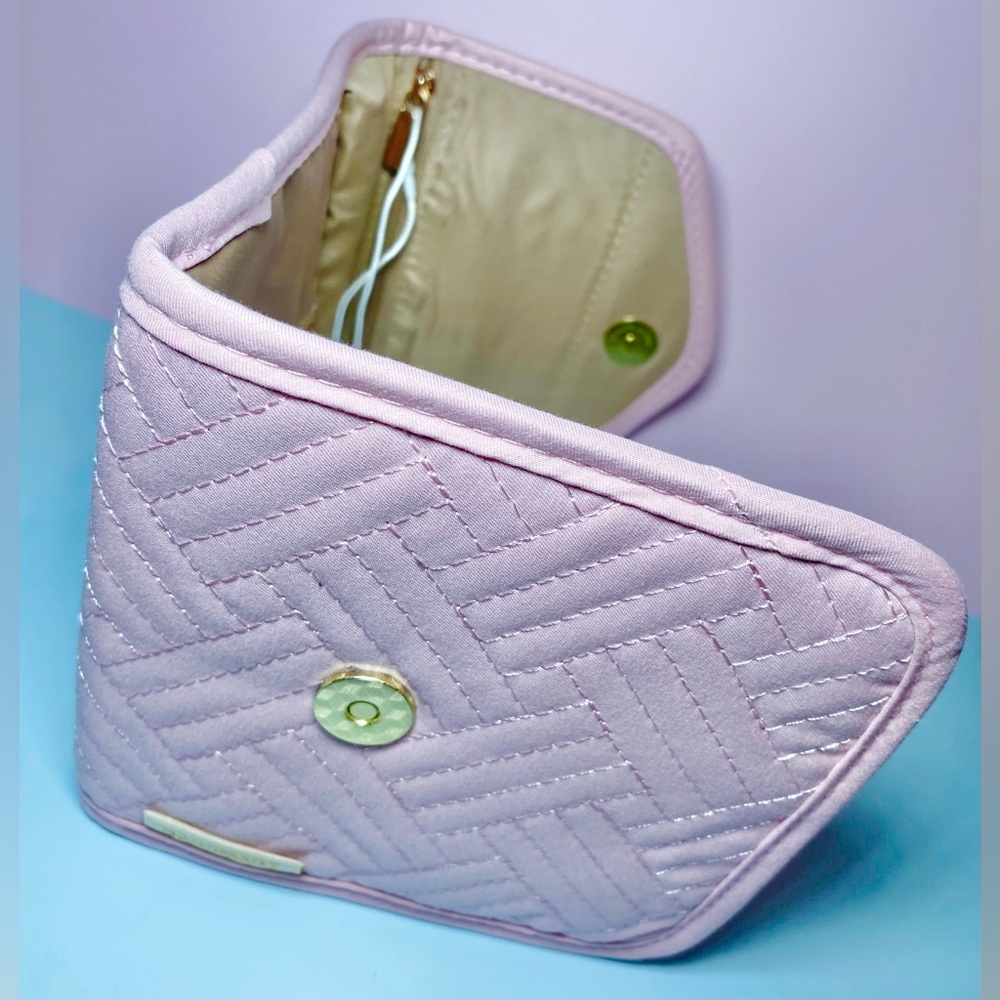 Bagsmart Peri Quilted Pink Travel Jewelry Organizer - Folding Case - Picture 2 of 4